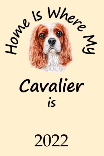  Home Is Where My Cavalier Is 2022: Planner Funny Cavalier King Charles Spaniel Dog Monthly Weekly Daily Planner  Cute Cavalier Dogs Calendar  Dated ... Organizer For School Family Work Spor