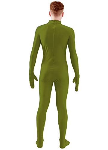 Image of Ensnovo Mens Mock Neck Full Body Unitard Spandex Zentai Suits Costumes