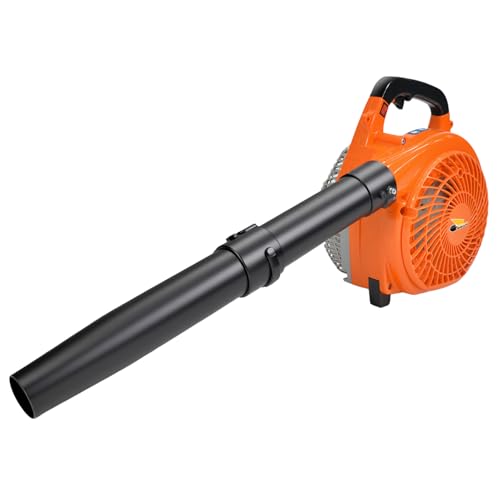 RIDALIYA 28CC Gas Leaf Blower, 1.1HP 2-Stroke Handheld Blower, 460 CFM 160 MPH High-Performance Air Volume, Lightweight Design for Lawn, Yard, and Driveway Cleanup