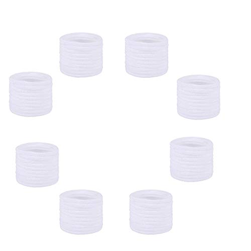 Cosweet 100 Pieces DIY Solid Nylon Headbands- Soft High Stretchy Nylon Headband for Daily Life or Special Occasions to Wear(White)