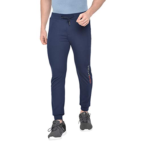 Image of BEEVEE Mens Navy Athliesure Wear Track Pant with Drawstring.