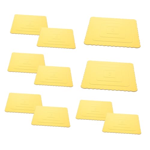 GLEAVI Food-grade Paper Cake Board Set 10pcs Square Cake Drum Perfect for Birthday Party Baking Decor Accessories
