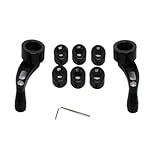 Window Crank Handle Kit 3 Inches Black Billet Aluminum Compatible with Mustangs Camaros