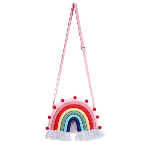 Sac à dos arc-en-ciel multicolore suspendu à bandoulière avec porte-monnaie intégré