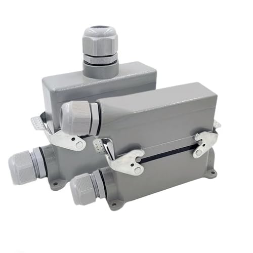 Conector industrial rectangular HDC-HE-024-4 24 pin 16A 500V miniatura 1