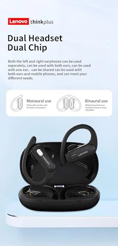 BEARTAIN Fone de Ouvido XT60 Esportivo Bluetooth 5.3 Sem Fio TWS À Prova D'água HiFi Com Cancelamen