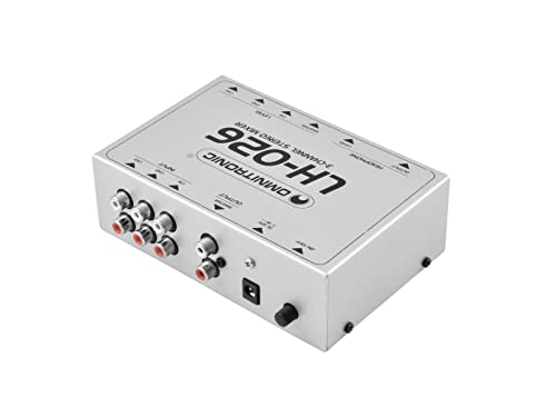 Mélangeur stéréo 3 canaux Omnitronic LH-026 argenté multi-source RCA - 6