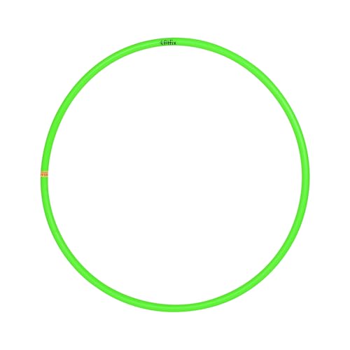 Image of Fitfix Welded Toy Hoop Exercise Ring for Fitness | Toy Hoop for Boys,Girls and Kids (Multi Color) (24 inch Diameter, Pack of 1 Pcs) Green Colour Includes Carry Bag for Easy Portability