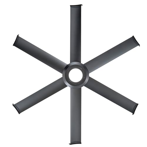 Big Ass Fans Mammoth 60" Outdoor Ceiling Fan with LED Light – Black Finish – Wi-Fi Smart Fan with Remote & Voice Control – Wet Rated Patio Ceiling Fan with Light – Quiet Operation – 3 Yr Warranty thumbnail 3