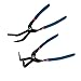 ATNHYING 2pcs Clip Removal Tool Pliers Set 45 and 90 Degree, Trim Clip Pliers for Plastic or Metal Buckles for Car Decorative Mats, Doors, etc, to Prevent Damage to Trim and Fasteners
