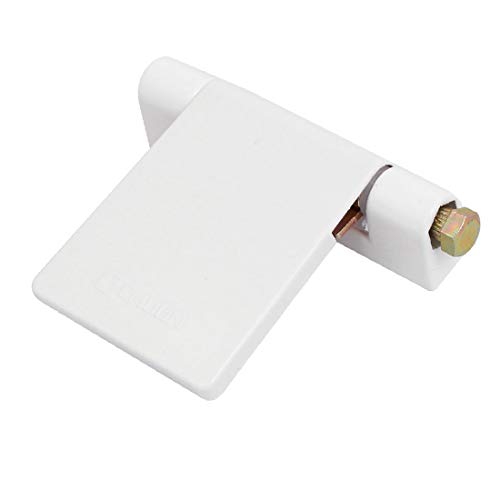 X-DREE PVC plástico ventana abatible Tornillo de metal fijo desmontable T Flag Bisagra Blanco (b6c7da07825f63bccc3833855a648d65)