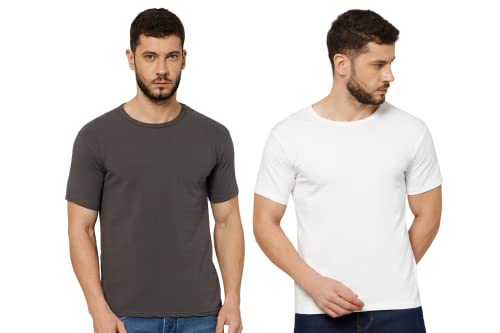 Image of T-Shirt for Men - 100% Cotton Casual T-Shirt | Half Sleeve, Round Neck 4 Way Stretch Fabric | Slim Fit T-Shirt