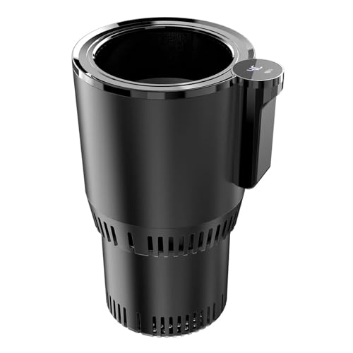 ポータブルスマート2 in 1 12V車用カップクーラーウォーマー、アウトドア旅行用ミニオート冷蔵庫冷却加熱カップドリンクホルダー