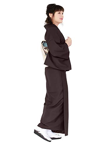 KYOETSU Women's Washable Lined Kimono Awase Crepe Fabric2