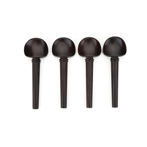 4Pcs Ebony Wood Cello Tuning Pegs Replacement