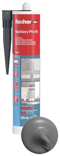 fischer Premium-Sanitärsilikon, Silikon zum Abdichten & Verfugen im Sanitär- und...
