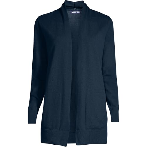 Image of Lands' End Women's Long Sleeve Open Long Cardigan Sweater