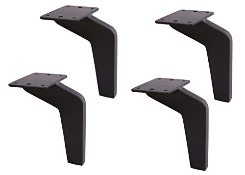 4X 6'' Inch Steel Sofa Legs.vintage Mid Century Modern Legs/Feet.metal Sofa Cabinet Legs,Chair Legs,Ottoman Legs,Black #TOP21