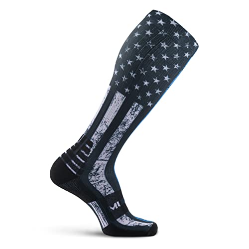 Image of MudGear Graduated Compression Socks, Durable, Sweat-Resistant OCR Performance Socks with Cushioned Footbed, Made in USA