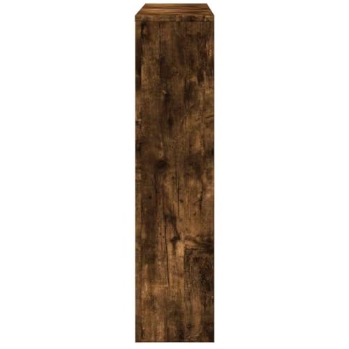 Cache-radiateur chêne fumé 149x20x82 cm en bois d'ingénierie - 7