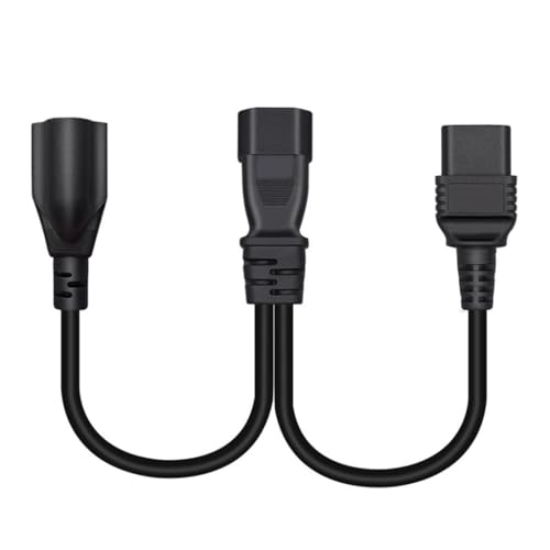 IEC320 C14 to C19+Nema 5-15R Power Extension Cable Converter Adapter Cord Line