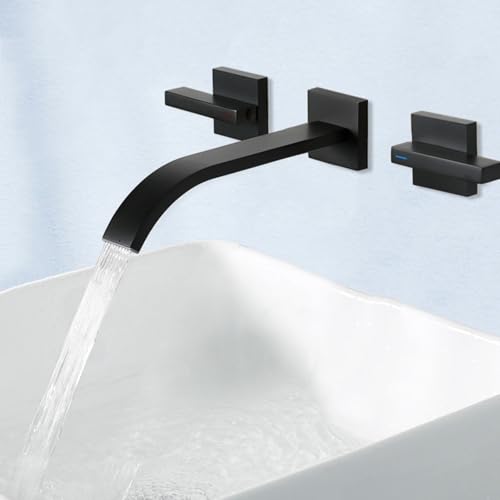Mitigeur Lavabo Cascade Noir Mat Encastrable Robustesse et Finition Premium - 8