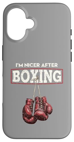 I'm Nicer After Boxing Funny Fitness `x[VfUC X}zP[X iPhone 16 p