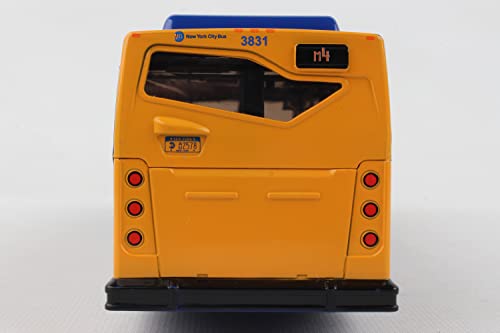 Daron Mta 11 Inch Single Bus In New Blue Livery Friction Rolling #TOP2