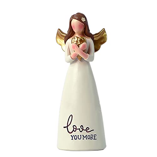 Engel Figur Holz Schutzengel 12,5 cm Holzengel Engelfiguren Geschenk...