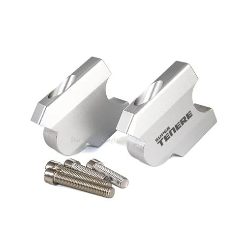 Adaptateur de fixation rehausseurs guidon moto XT1200Z Super Ténéré 1200 2010-2013 silver