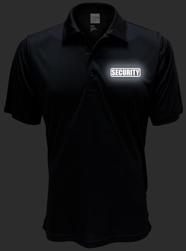 Conspiracy Tee Security Polo with Reflective Design front and back, Performance Polo w/Moisture Wicking Technology3