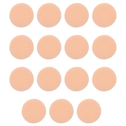 Toyvian Lot de 15 Houppettes à Poudre Arrondies en Coton Doux Diamètre 6 CM Coussin de Maquillage pour Visage Applicateur Poudre Compacte pour Femme Usage Maison et Salon