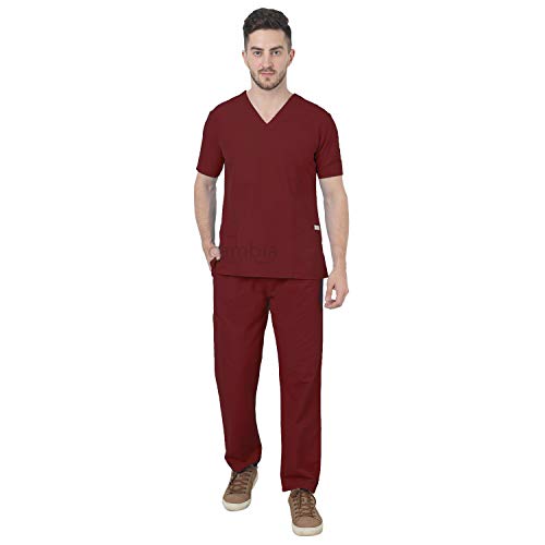 Image of Cambia Scrub Suits for Doctors Men /OT Dress Unisex (XXL, Maroon)