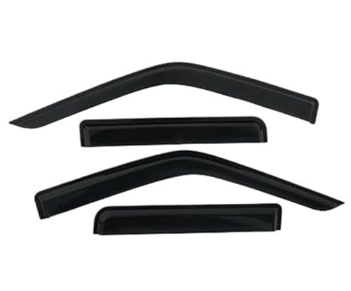 Déflecteurs de vitre pour Nissan Navara D22 | Lot de 4 déflecteurs de vent noirs 1997-2015