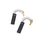 Mikinona シーメンス洗濯機用モーターカーボンブラシ 耐久性金属製 電動ブラシ交換用パーツ ローラー式 ドラム式対応 ワイヤー付き 設計 2個セット