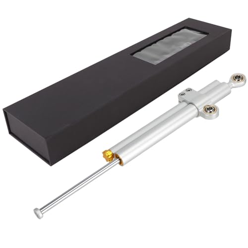Runfarr 36 cm / 14,2 Zoll Motorrad-Lenkungsdämpfer-Stabilisator, CNC Aluminiumlegierung Lenkungsdämpfer-Stabilisator Sicherheitssteuerung-Lenkungsdämpfer für die meisten Straßenmotorräder