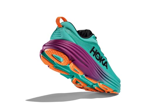 Image of Hoka Women's Bondi 8 Electric Aqua /Black 10.5 Medium