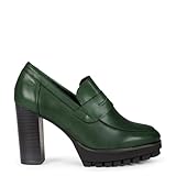 zapatos tacon verde agua Suela de goma antideslizante, mayor seguridad y estabilidad al caminar.
