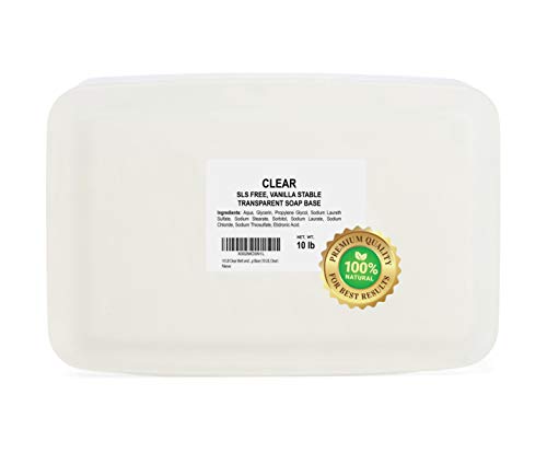 10 LB Ultra Clear Soap Base for Soap Making Melt and Pour Glycerin Soap Base Natural Soap Base for Soap Making Glycerin Blocks for Soap Making Soap Melt and Pour Base