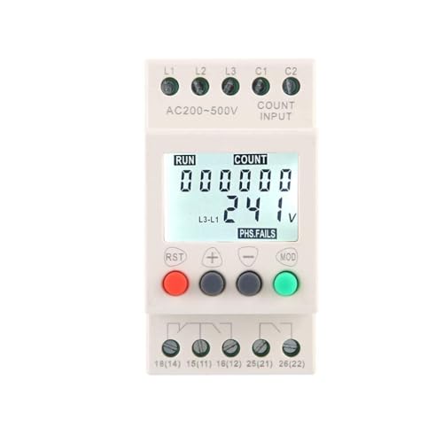 Relais de protection sous/surtension universel 208-480V AC pour tableau électrique maison