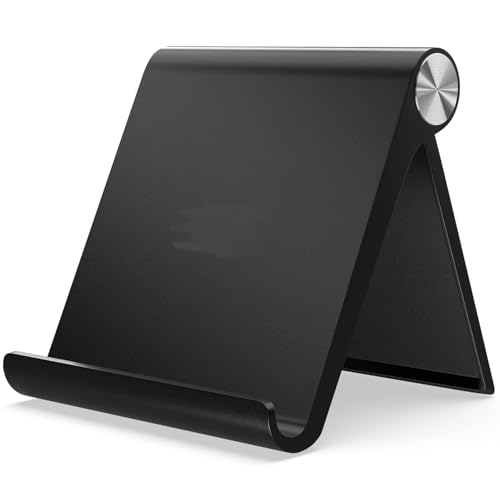 Image of APPUCOCO Adjustable Plastic Mobile Phone Stand | Foldable Desk Stand with Anti-Slip Base | Lightweight Holder for Smartphones & Mini Tablets | Ideal for Office, Home & Online Classes