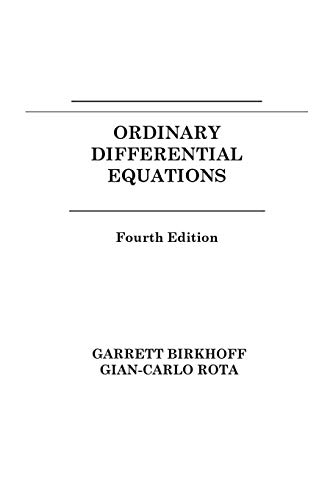 Bild: Ordinary Differential Equations f�r 197,49 EUR (-44%) statt 355,00 EUR bei amazon.de
