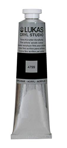 LUKAS Cryl Studio Peinture acrylique de qualité supérieure Noir oxyde de fer Beige 75 ml