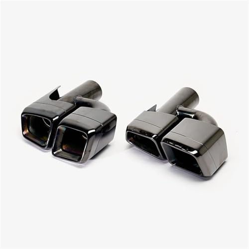 Tuyau d'échappement tuning Benz W212 noir pour rassemblements auto