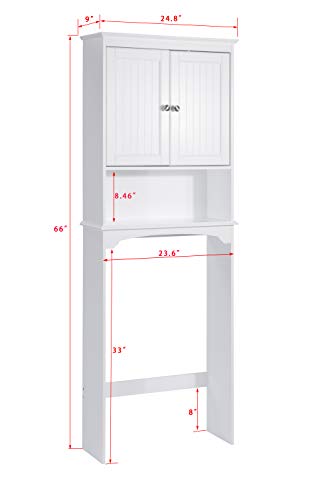 image for Spirich Home Bathroom Shelf Over-The-Toilet, Bathroom SpaceSaver, Bath
