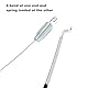 Ruimou 115-8435 Rasenmäher-Bremssteuerkabel (45-1/5.1 cm) Kompatibel mit Toro 20332 20333 20334 20337 20352 20372 20373 20374 20376 20955 20956 20958