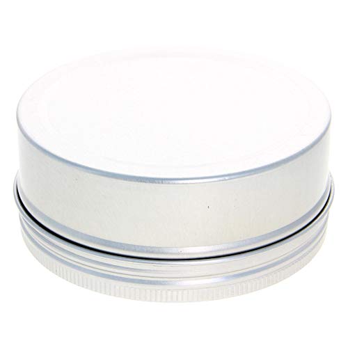 Image of Othmro 8.3oz Metal Round Tins Aluminum Tin Cans Jar Refillable Containers 250ml Tin Cans Tin Bottles Containers with Screw Lid for Lip Balm Crafts Cosmetic Candles Silver 100x40mm