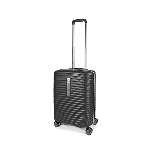 MODO by Roncato Maleta De Cabina 55 Cm Rigida 4 Ruedas Vega, 39/47 Lt - 55x40x20/25 cm, Ligero Extensible Organización Interna Cierre TSA, Cabina Aprobado para Ryanair Easyjet, Garantia 2 Anos