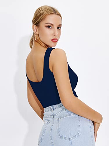 Image of Shasmi Women Crop Top, Ribbed, Stylish Tank Top, Soft and Comfy Fabric has Some Stretch