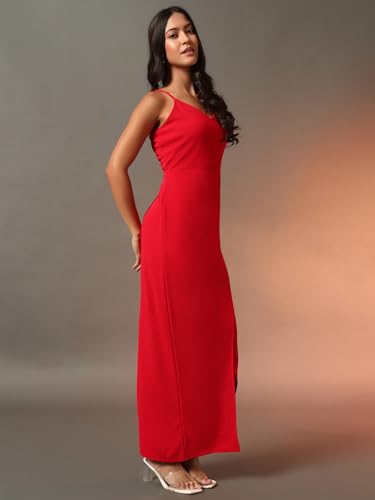 Image of Trend Arrest.ed Women's Bodycon Midi Dress | Casual & Night Out Fit | Slim Fit Stretch Fabric